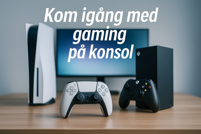 Kom igång med gaming på konsol
